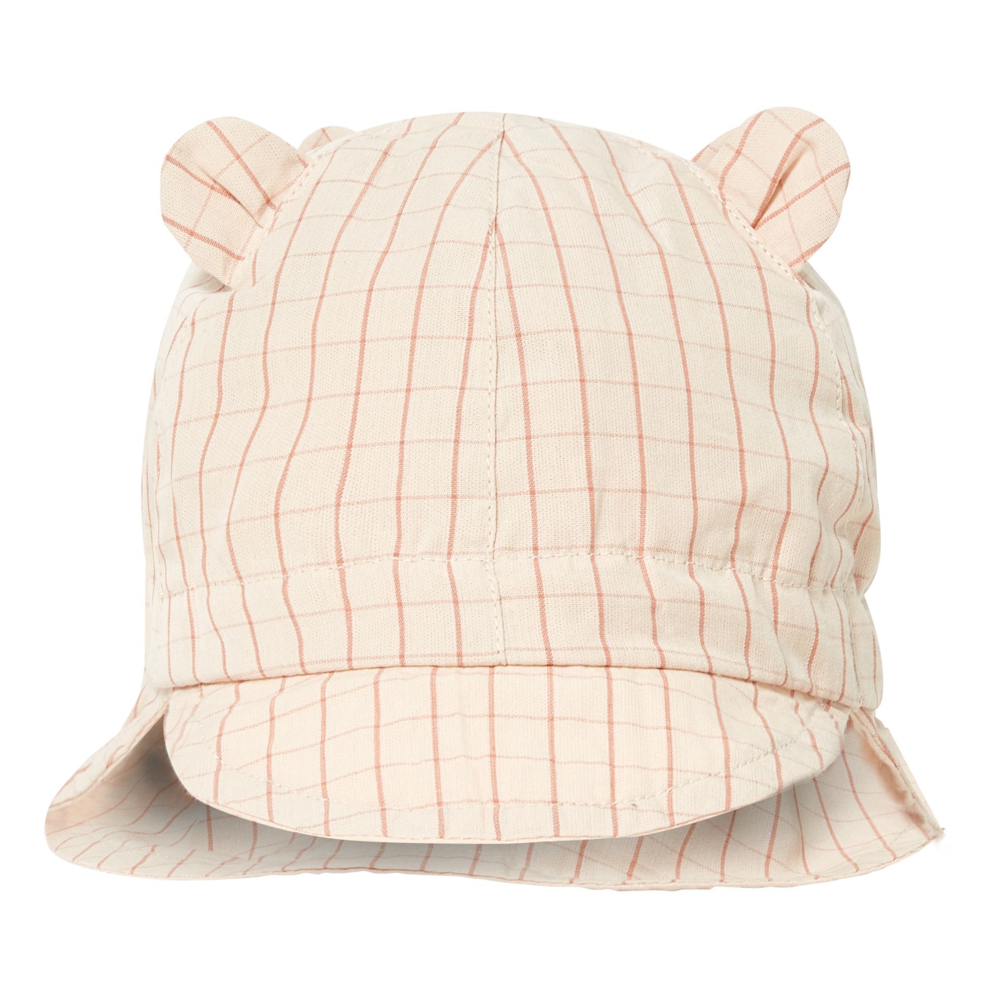 Gorm Organic Cotton Reversible Checked Hat Pink- Product image n°0