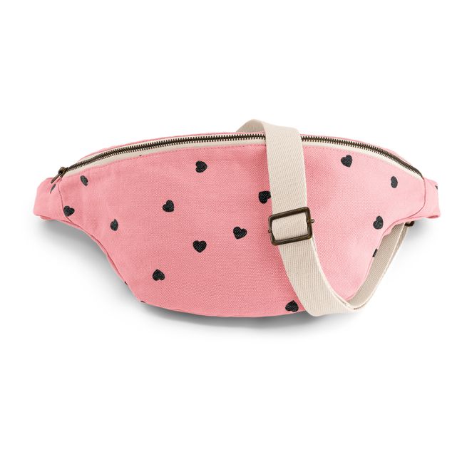 Sac banane Cœurs | Rose