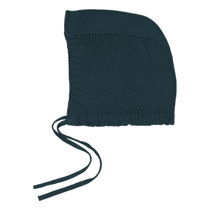 Otto Knitted Bonnet | Navy blue- Product image n°0