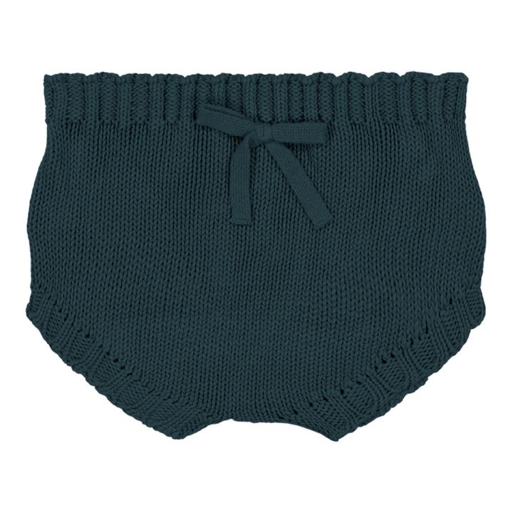 Paul Knitted Bloomers | Navy blue- Product image n°0