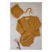 Cardigan en tricot Gaby Jaune moutarde- Miniature produit n°1