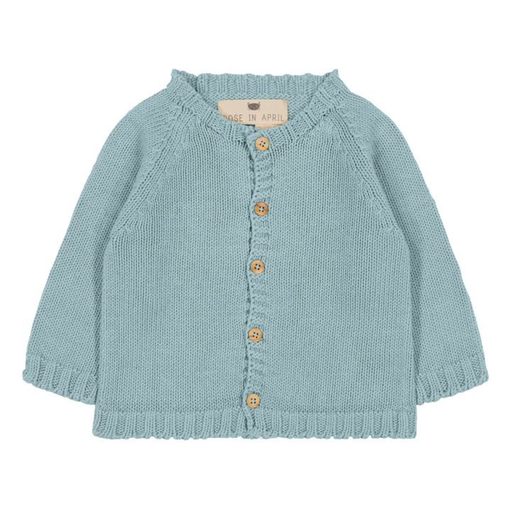 Gaby Knitted Cardigan | Light blue- Product image n°0