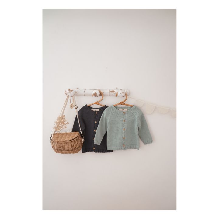 Gaby Knitted Cardigan | Light blue- Product image n°3