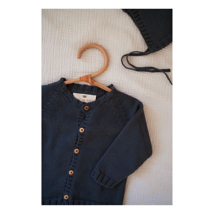 Cardigan en tricot Gaby | Bleu marine- Image produit n°2