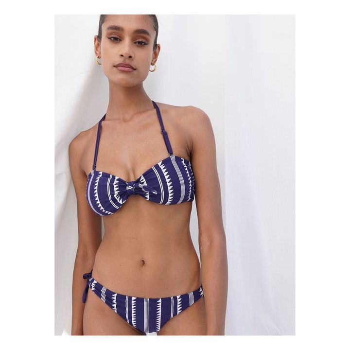 Nunu Bandeau Bikini Top Navy blue- Product image n°1