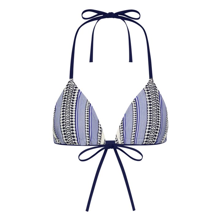 Neela Triangle Bikini Top Blue- Product image n°0