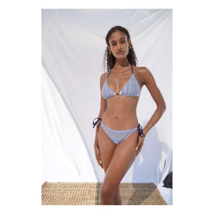 Neela Triangle Bikini Top Blue- Product image n°1