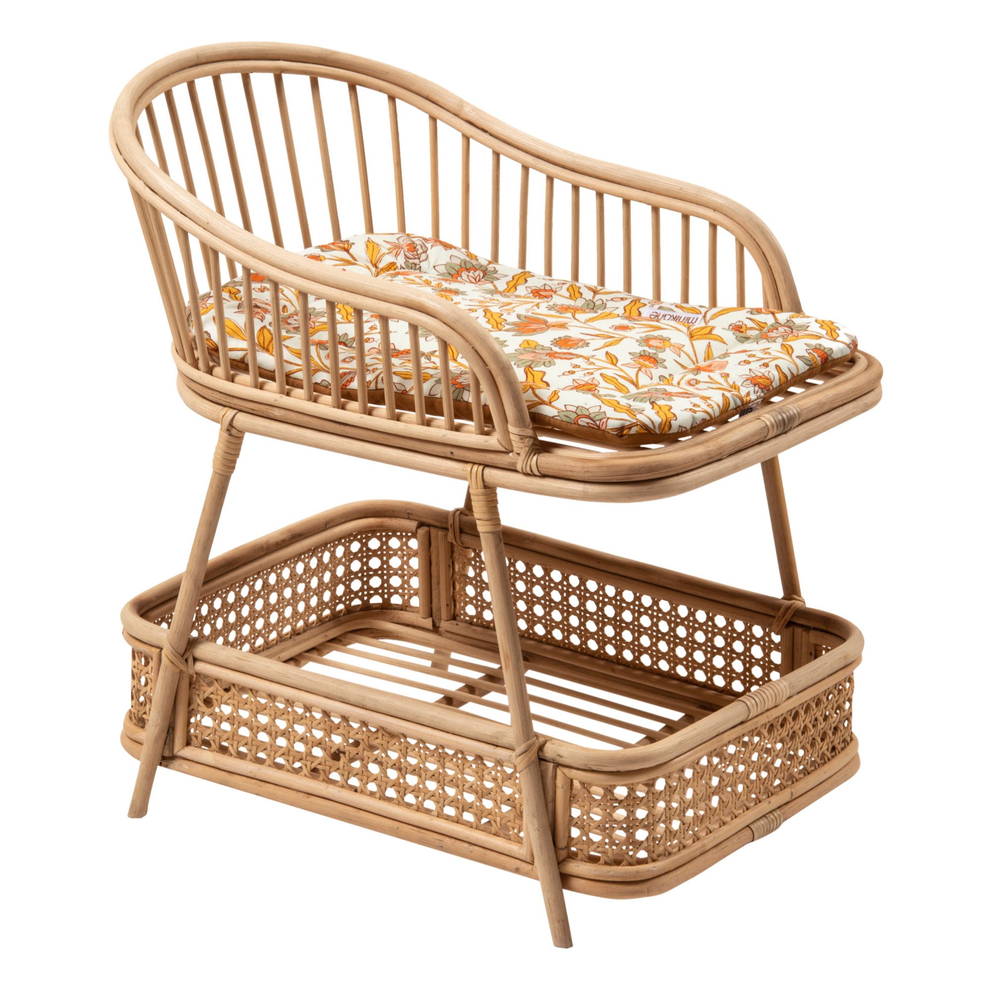 Adèle Rattan Doll Changing Table- Product image n°0