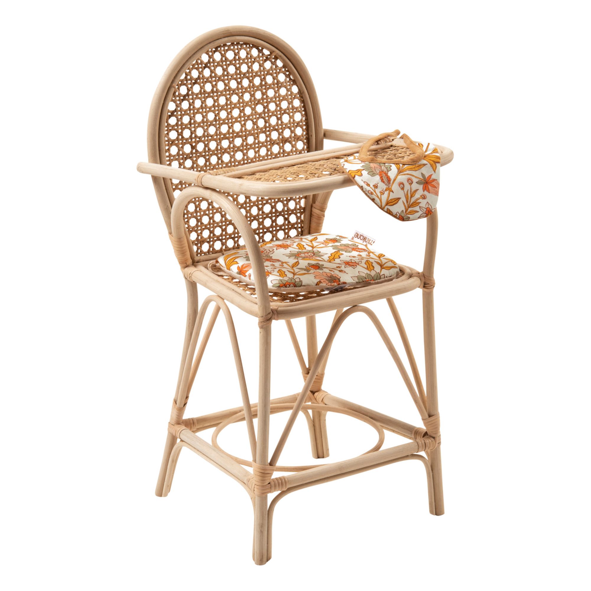 Minikane - Chaise haute pour poupée en rotin Adèle