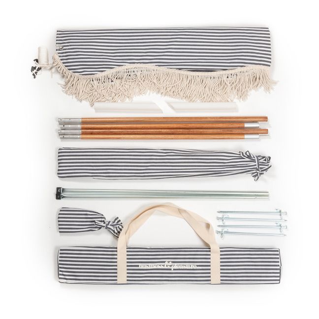Tente de plage frangé Premium | Bleu marine