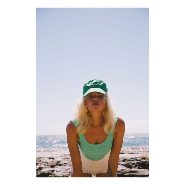 Camiseta de tirantes acanalada Lolita Verde- Imagen del producto n°2