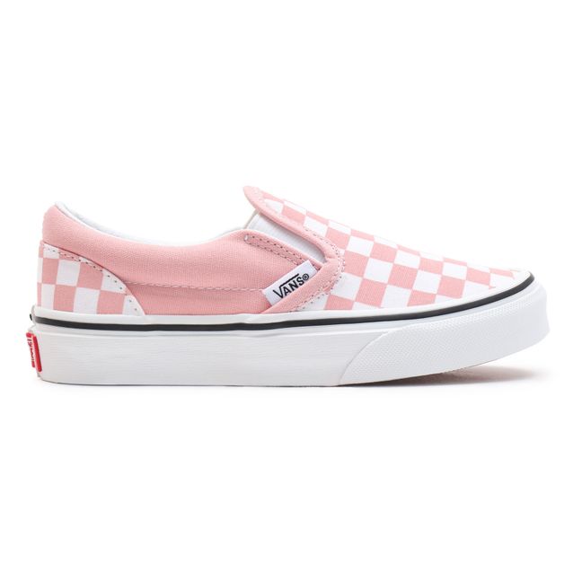 Checkered Slip-On Shoes | Pink