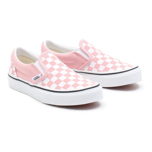 Checkered Slip-On Shoes Rosa
