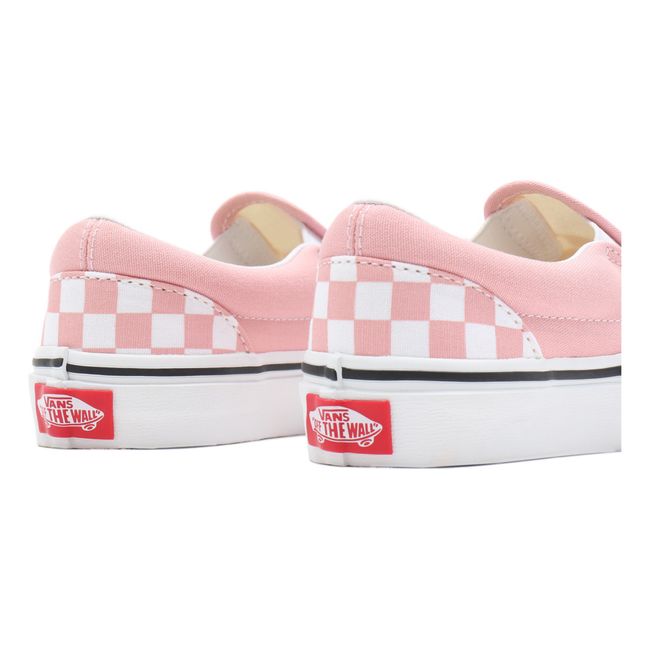 Checkered Slip-On Shoes | Pink