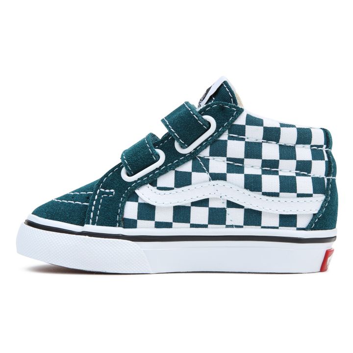 SK8-Mid Reissue Checkered Sneakers Blue Green- Product image n°5