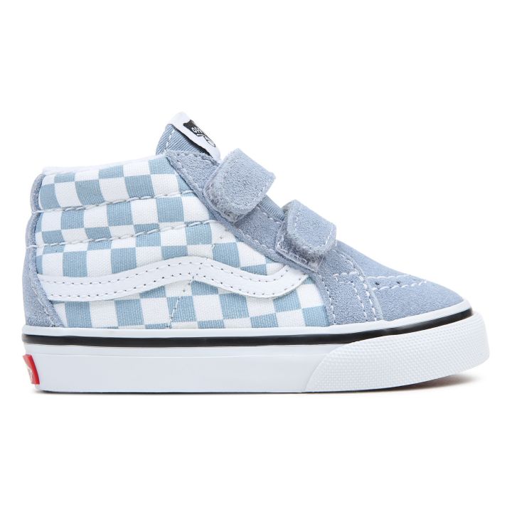 SK8-Mid Reissue Checkered Sneakers Light Blue- Product image n°0