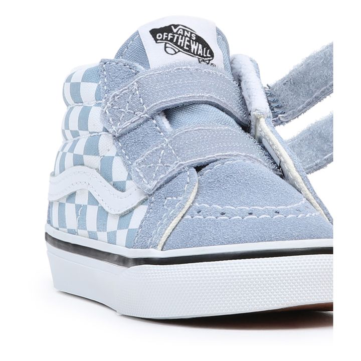 SK8-Mid Reissue Checkered Sneakers Light Blue- Product image n°4