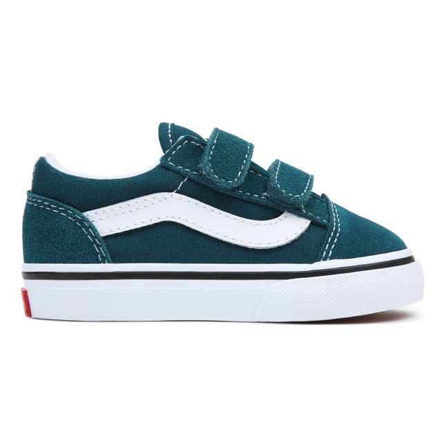 Old Skool Velcro Sneakers | Blue Green