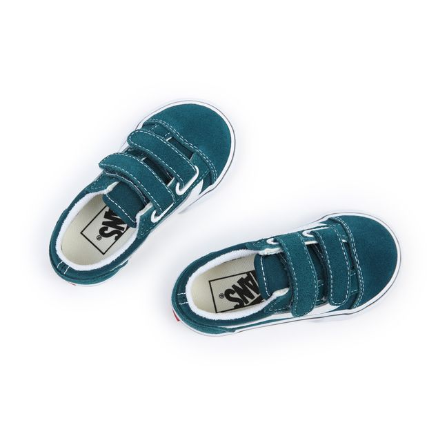 Old Skool Velcro Sneakers | Blue Green