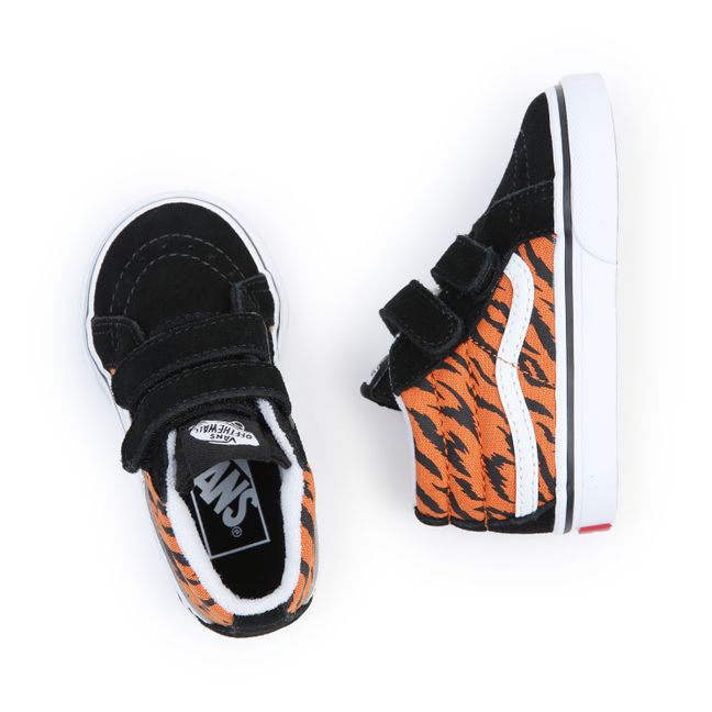 SK8-Mid Reissue Tiger Print Sneakers | Black
