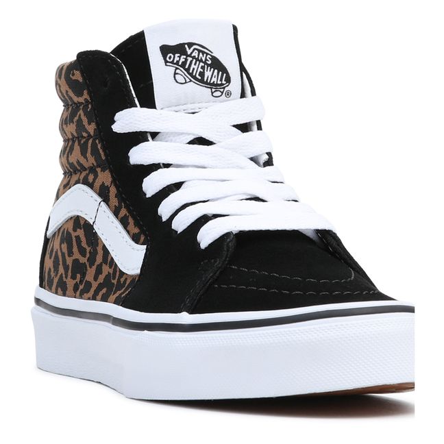 SK8-Hi Leopard Print Sneakers | Black