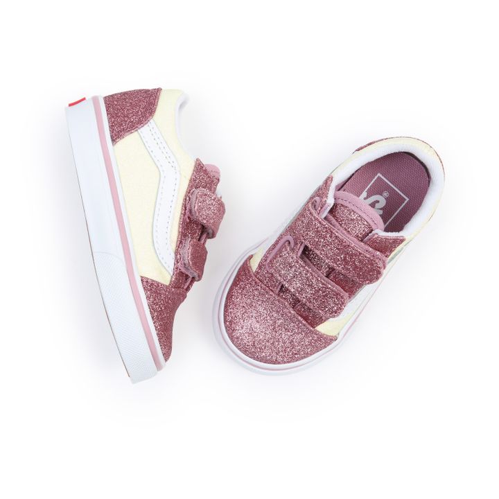Old Skool Glitter Velcro Sneakers Rosa- Imagen del producto n°4
