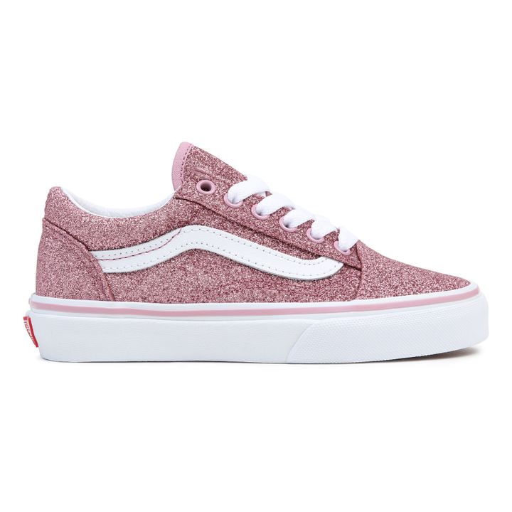 Vans old on sale skool glitter rosa