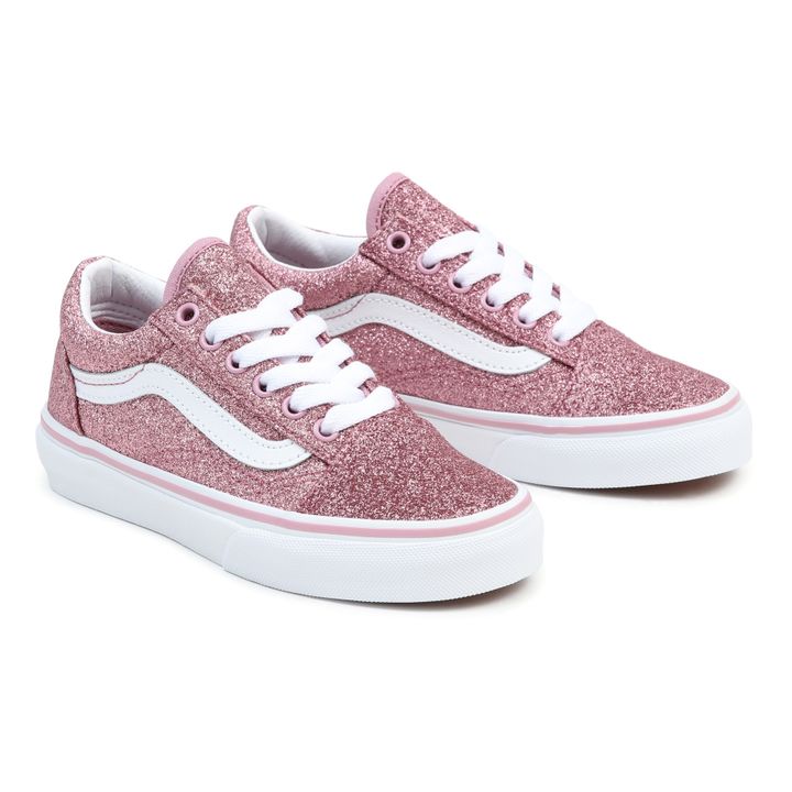 Vans old 2025 skool glitter rosa