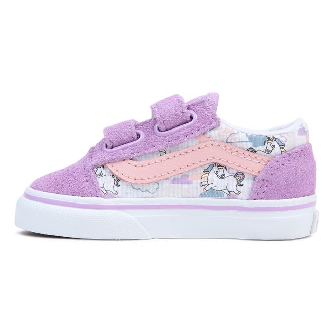 Schoenen Meisjesschoenen Sneakers & Sportschoenen Hot Pink Bling Sneakers - Custom High Tops Luxe For Babies and Toddlers Rhinestones 
