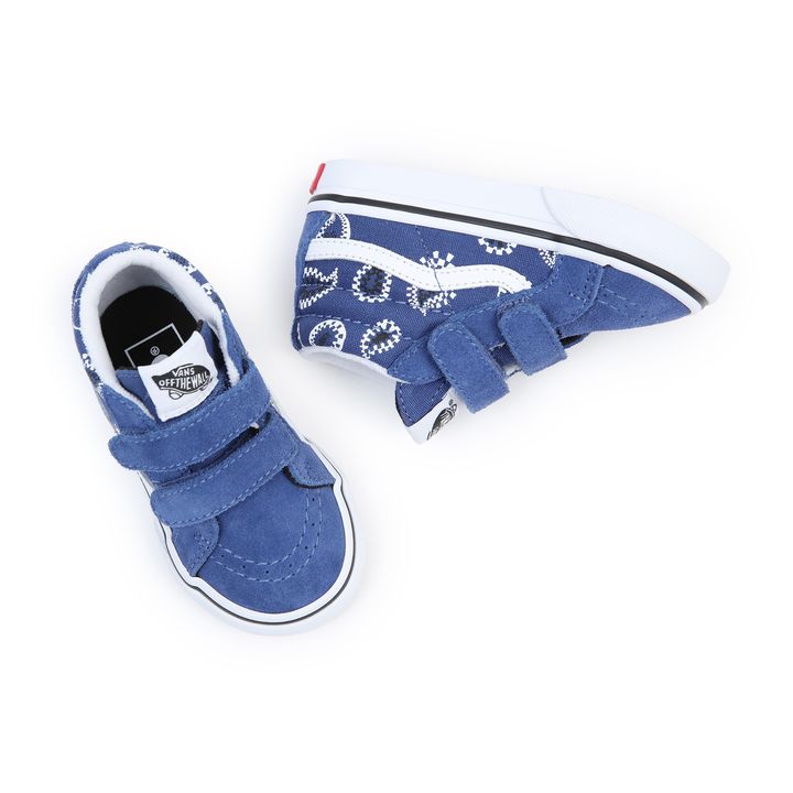 SK8-Mid Reissue Bandana Print Sneakers | Blue- Product image n°4
