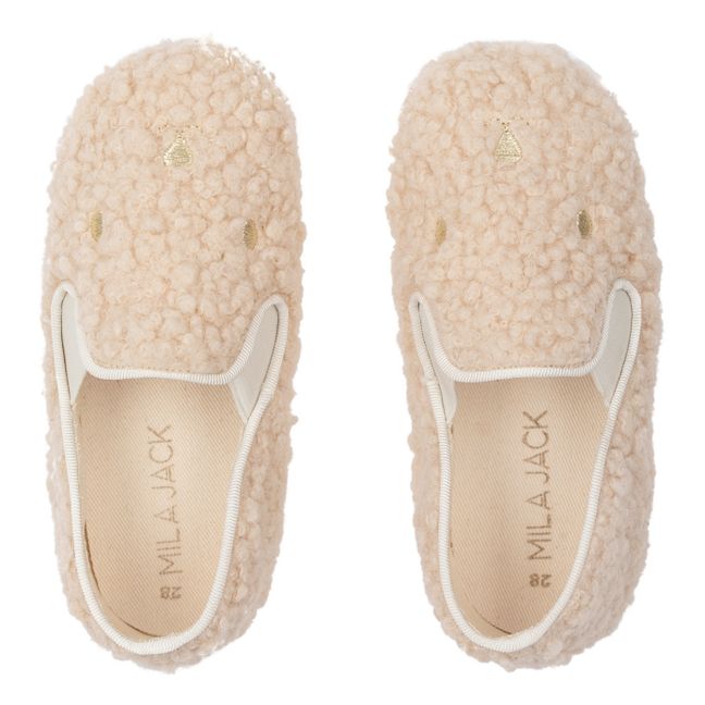 Chaussons Noa Shearling | Beige