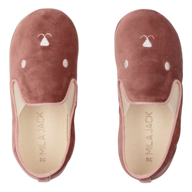 Noa Bear Slippers | Pink