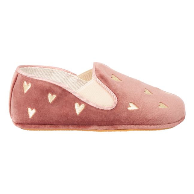 Noa Heart Slippers | Pink