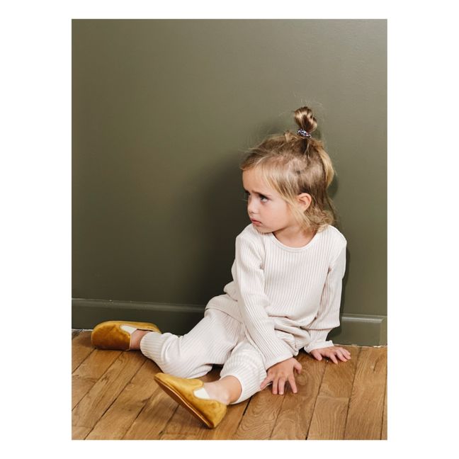 Chaussons Noa | Jaune moutarde