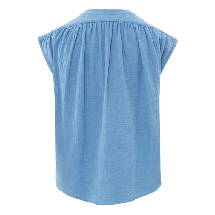 Elis Cotton Muslin Top Azul- Imagen del producto n°1