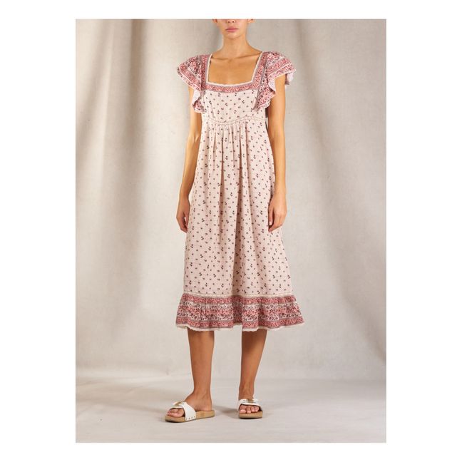 Mira Midi Dress | Beige pink
