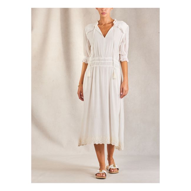 Ines Midi Dress Bianco