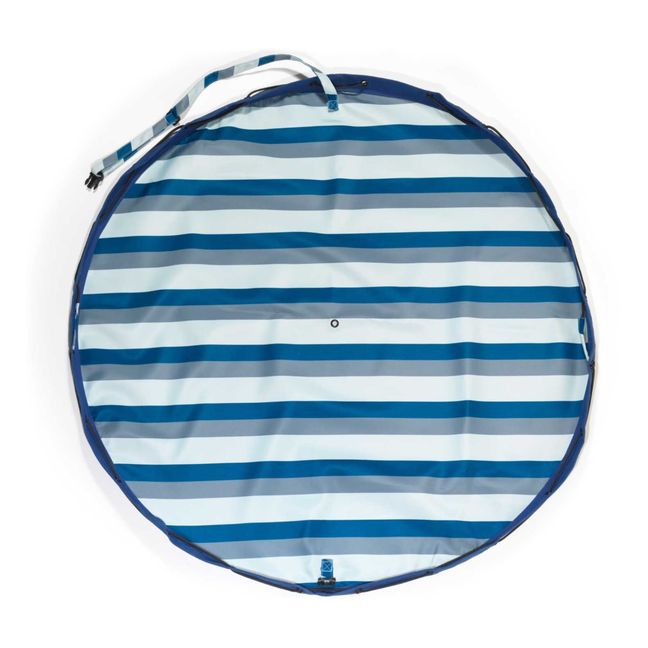 Outdoor Playmat/Storage Bag - Green Stripes Grün
