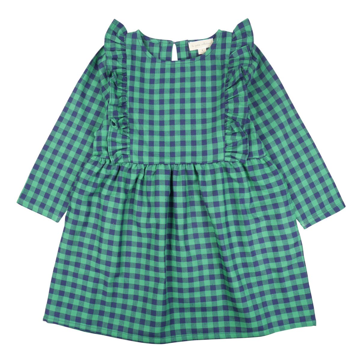 Flounce Gingham Dress | Green- Product image n°0