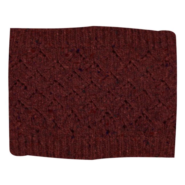 Losange Recycled Wool Snood | Burgundy
