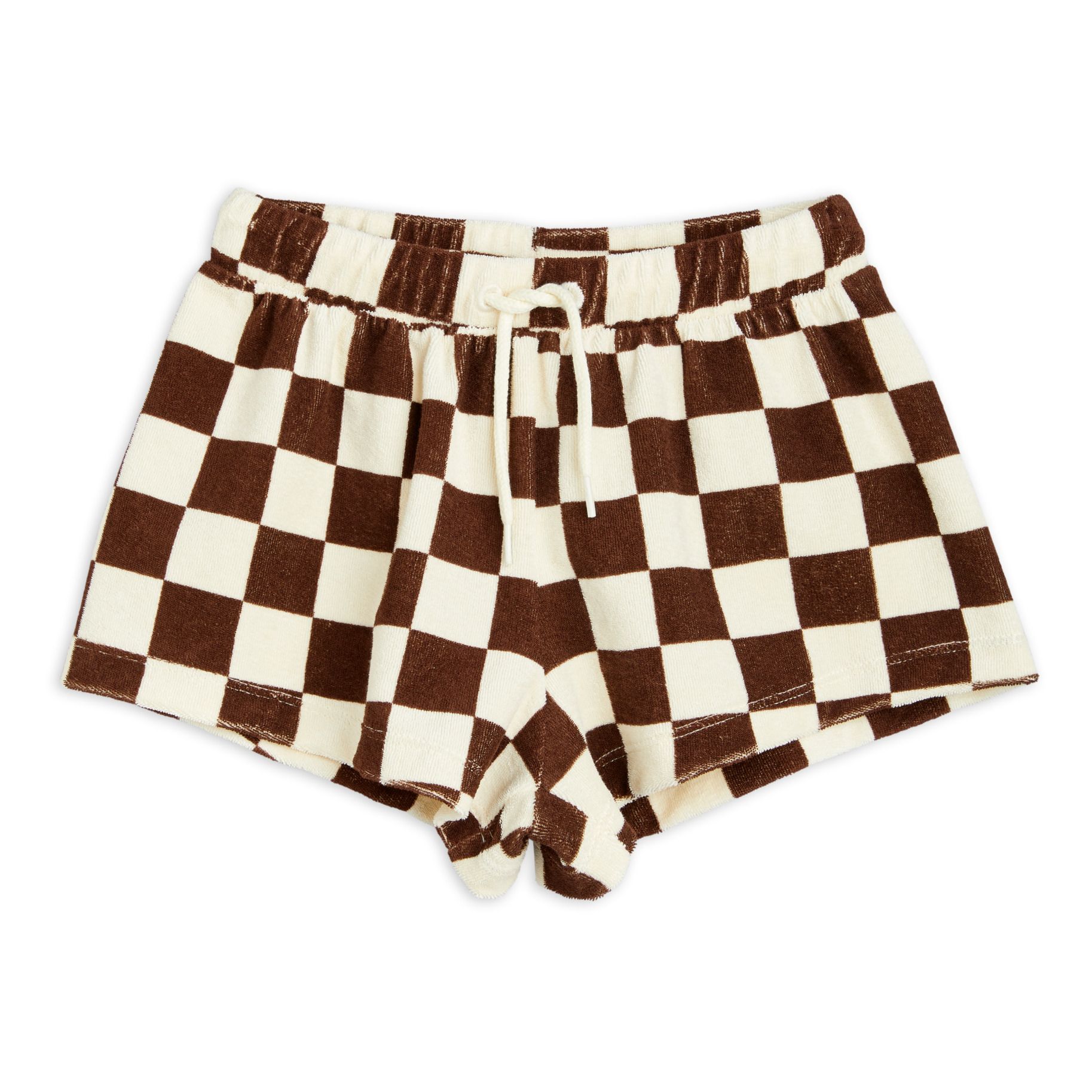 The Future Organic Cotton Gingham Shorts Brown- Product image n°0