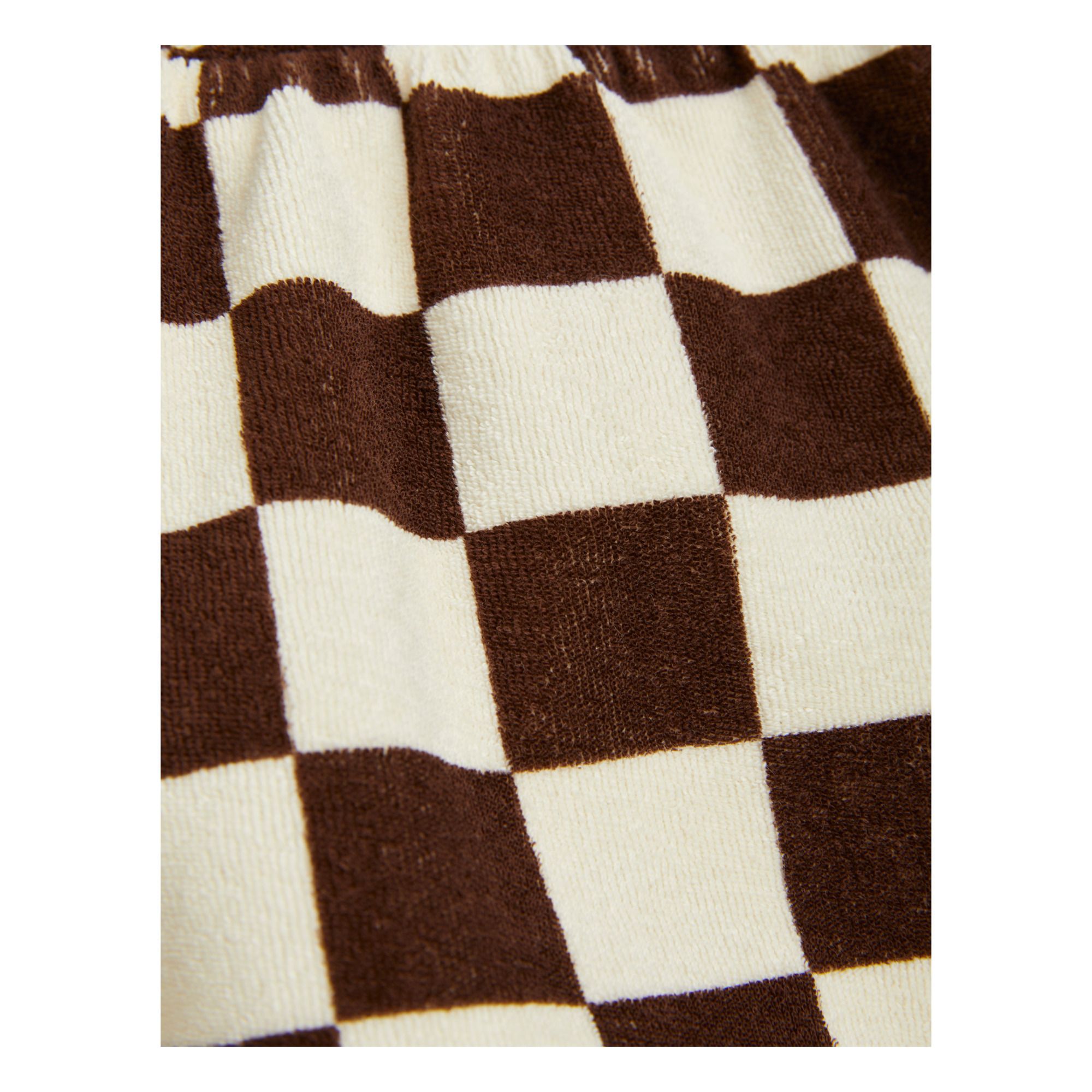 The Future Organic Cotton Gingham Shorts Brown- Product image n°2