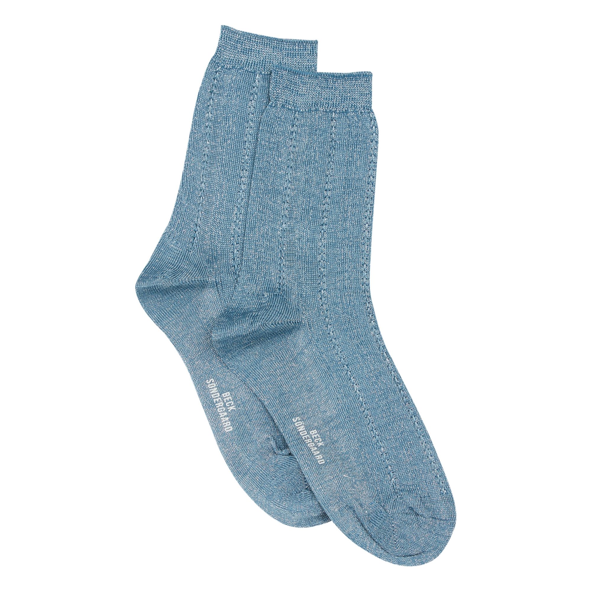Drake Glitter Socks Blue- Product image n°0