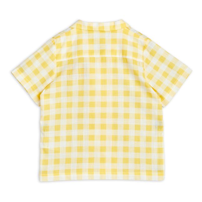 Organic Cotton Gingham Shirt | Yellow