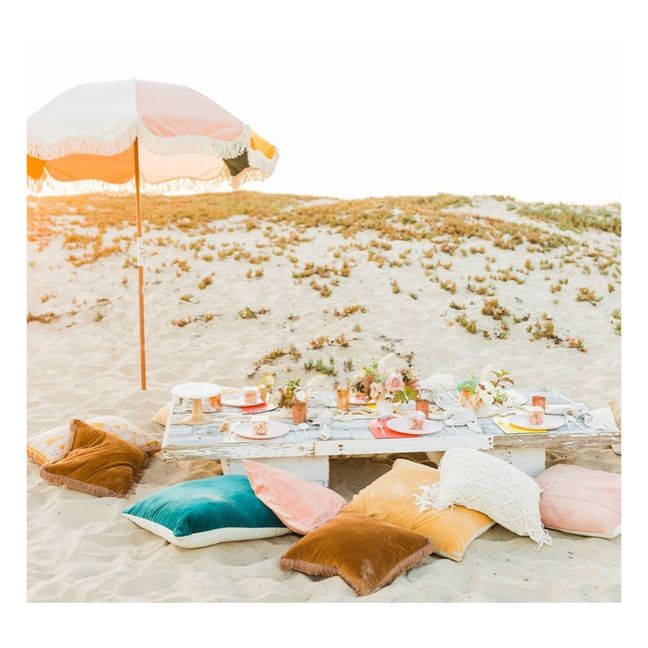 Parasol frangé Premium