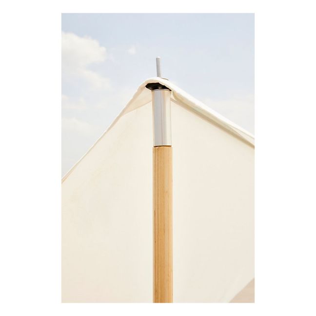 Tenda da spiaggia, con frange, modello: Premium | Bianco