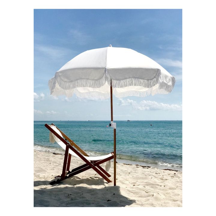 Parasol con flecos Holiday | Blanco- Imagen del producto n°3