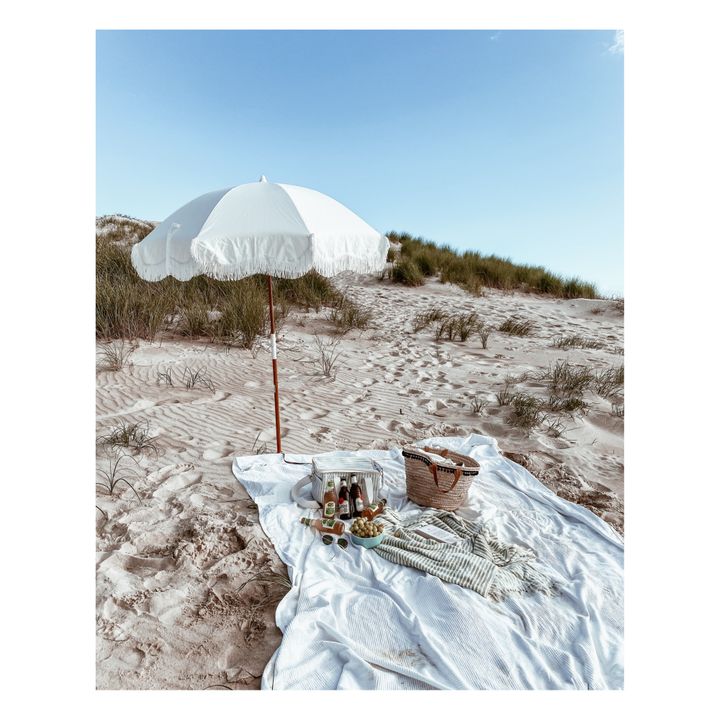 Parasol con flecos Holiday | Blanco- Imagen del producto n°4