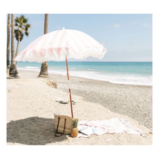 Holiday Fringe Beach Umbrella Pink