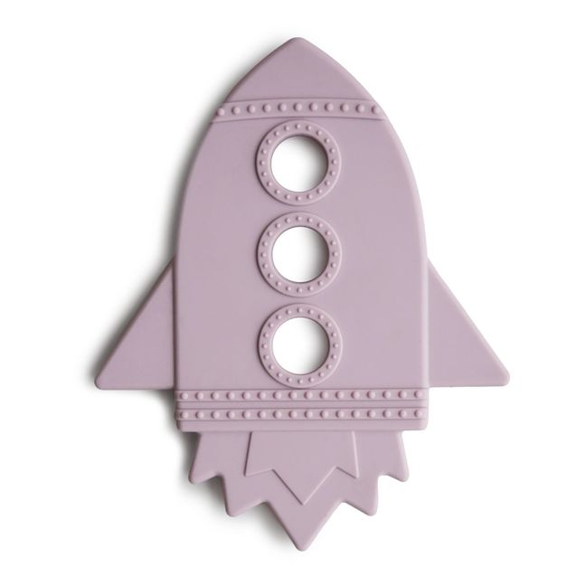 Silicone Rocket Teething Toy Lilac